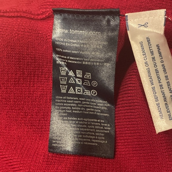 XXL Maroon Tommy Hilfiger zippped cardigan - NWT - Picture 4 of 4